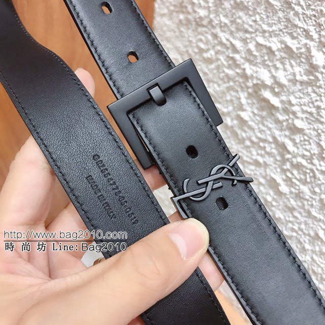 Saint Laurent女士皮帶 聖羅蘭2020新款YSL古金原版開模金扣腰帶  jjp1240